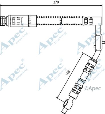 APEC BRAKING Bremžu šļūtene HOS3265